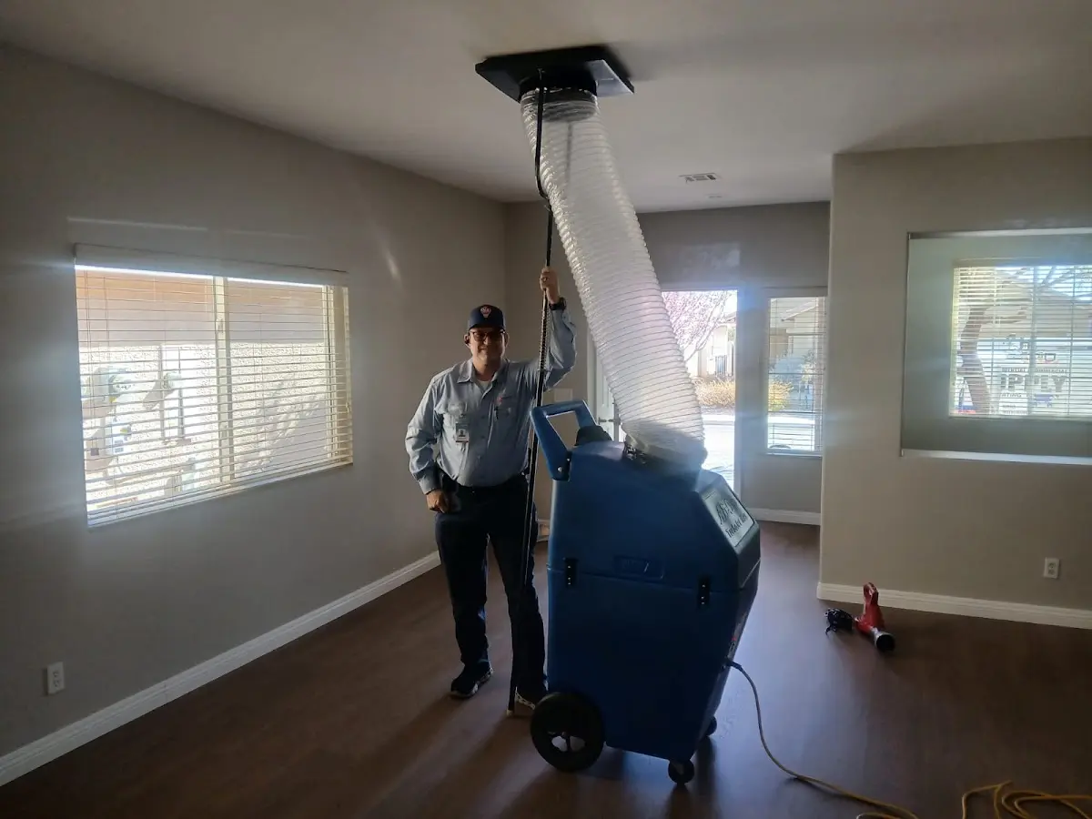 Professional Dryer Vent Cleaning work inside a Campbell home